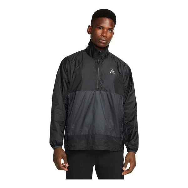 Куртка Nike ACG Cinder Cone Half Zip Jacket 'Black Grey', черный куртка nike swoosh half zip jacket white black белый
