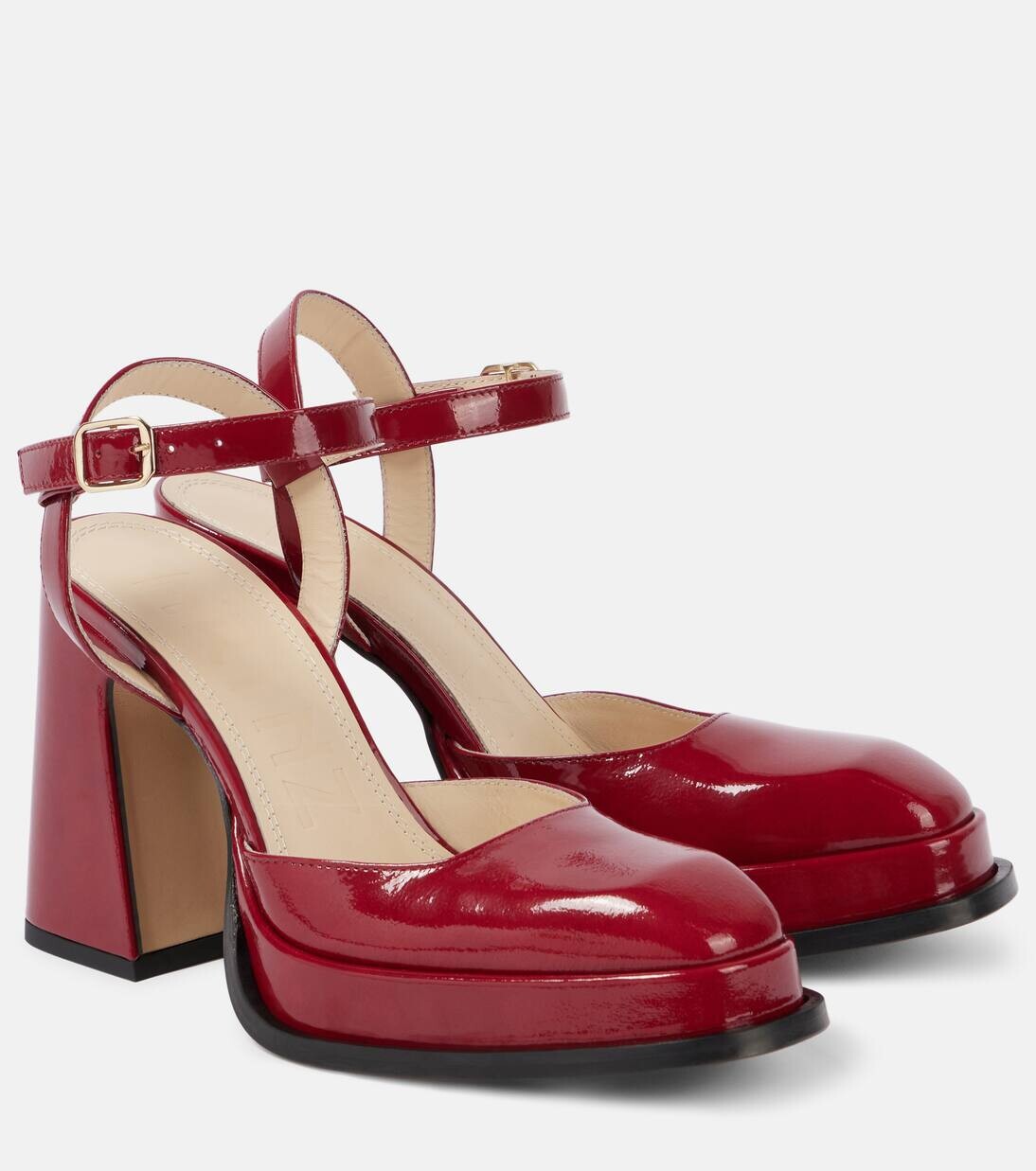 

Туфли Malasana из кожи на платформе Souliers Martinez, красный