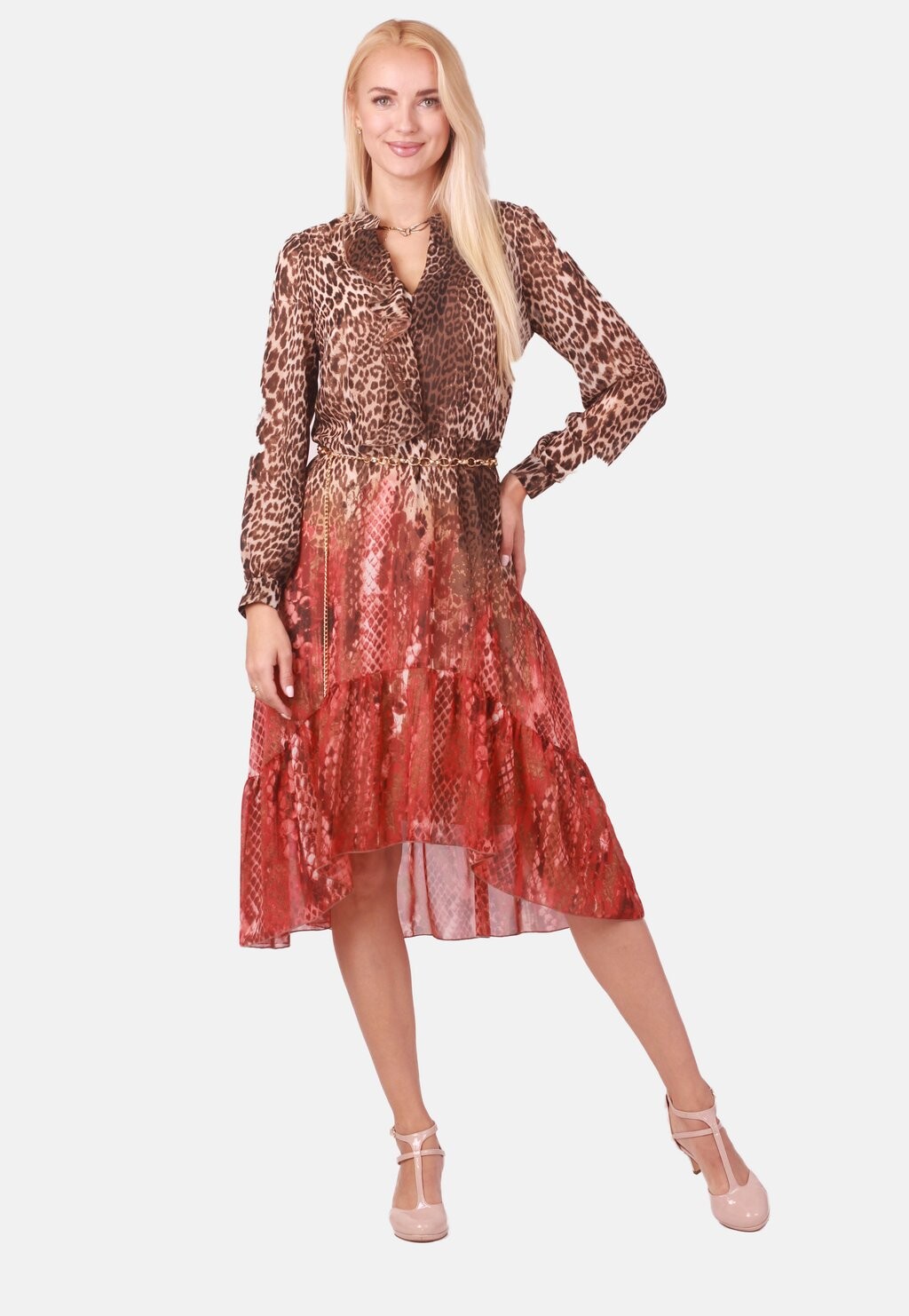 

Коктейльное платье Margo collection, мультиколор