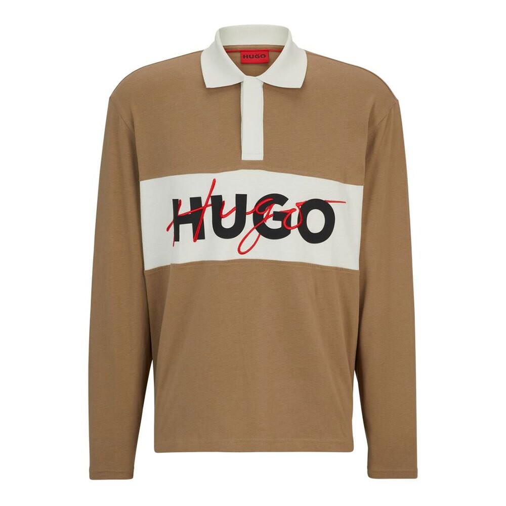 

Поло с коротким рукавом HUGO Dilvret 10251762, коричневый