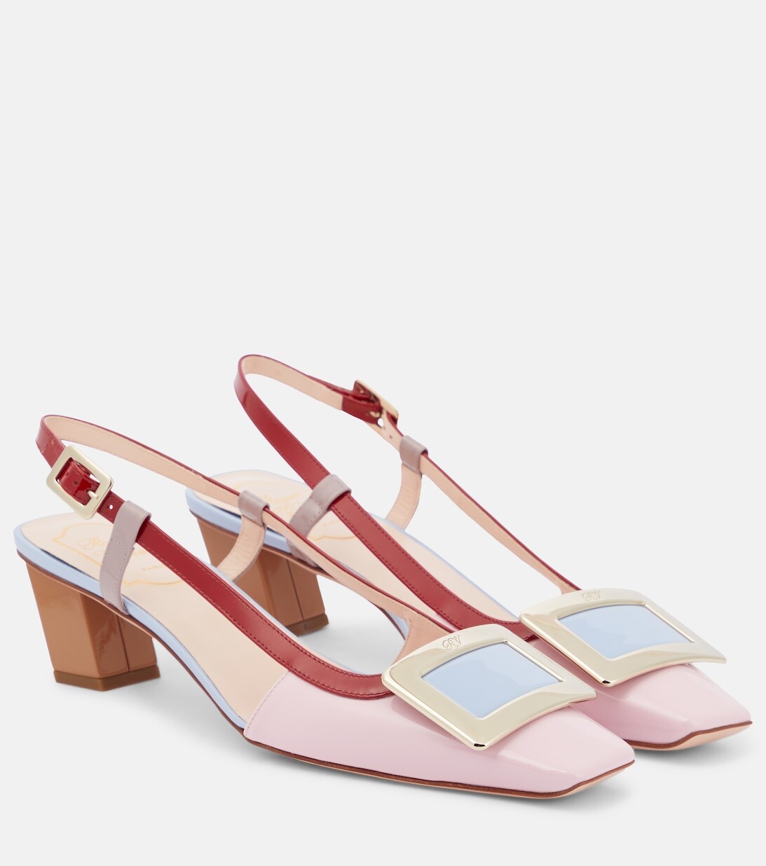 

Туфли Belle Vivier 45 с ремешком на пятке Roger Vivier, разноцветный