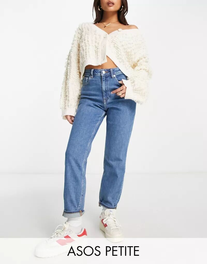 

Синие узкие джинсы для мам ASOS DESIGN Petite