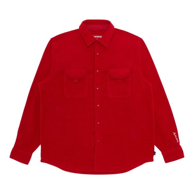 

Рубашка Supreme Polartec 'Red', красный