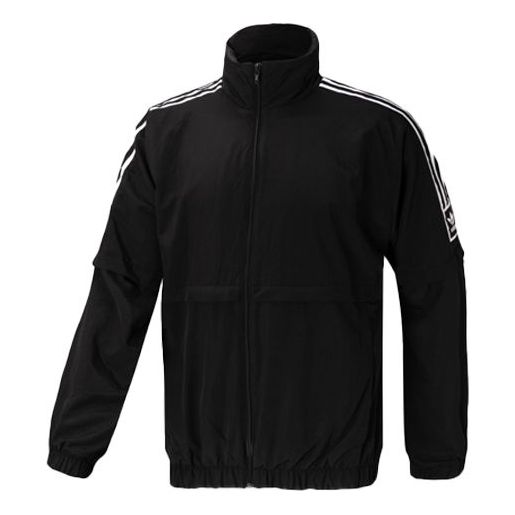 Куртка adidas originals Splicing Stripe Stand Collar Jacket Black, черный