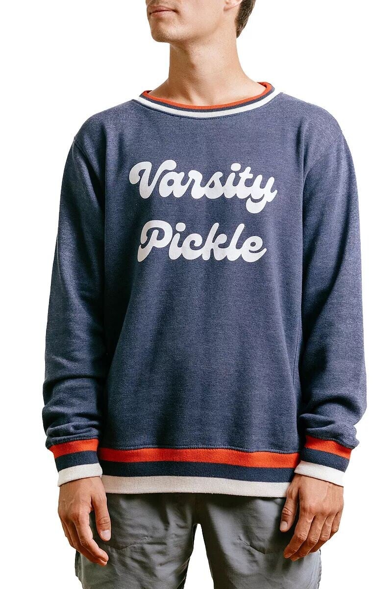 

Толстовка оверсайз Varsity Pickle в винтажном стиле Varsity Pickleball, темно-синий/красный