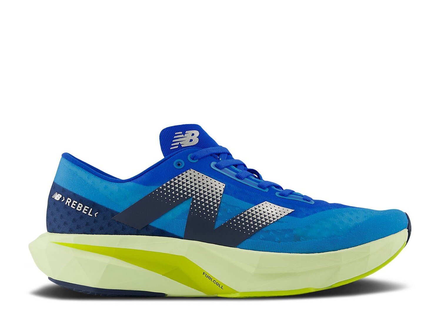 

Кроссовки New Balance Fuelcell Rebel V4 'Spice Blue Limelight', синий