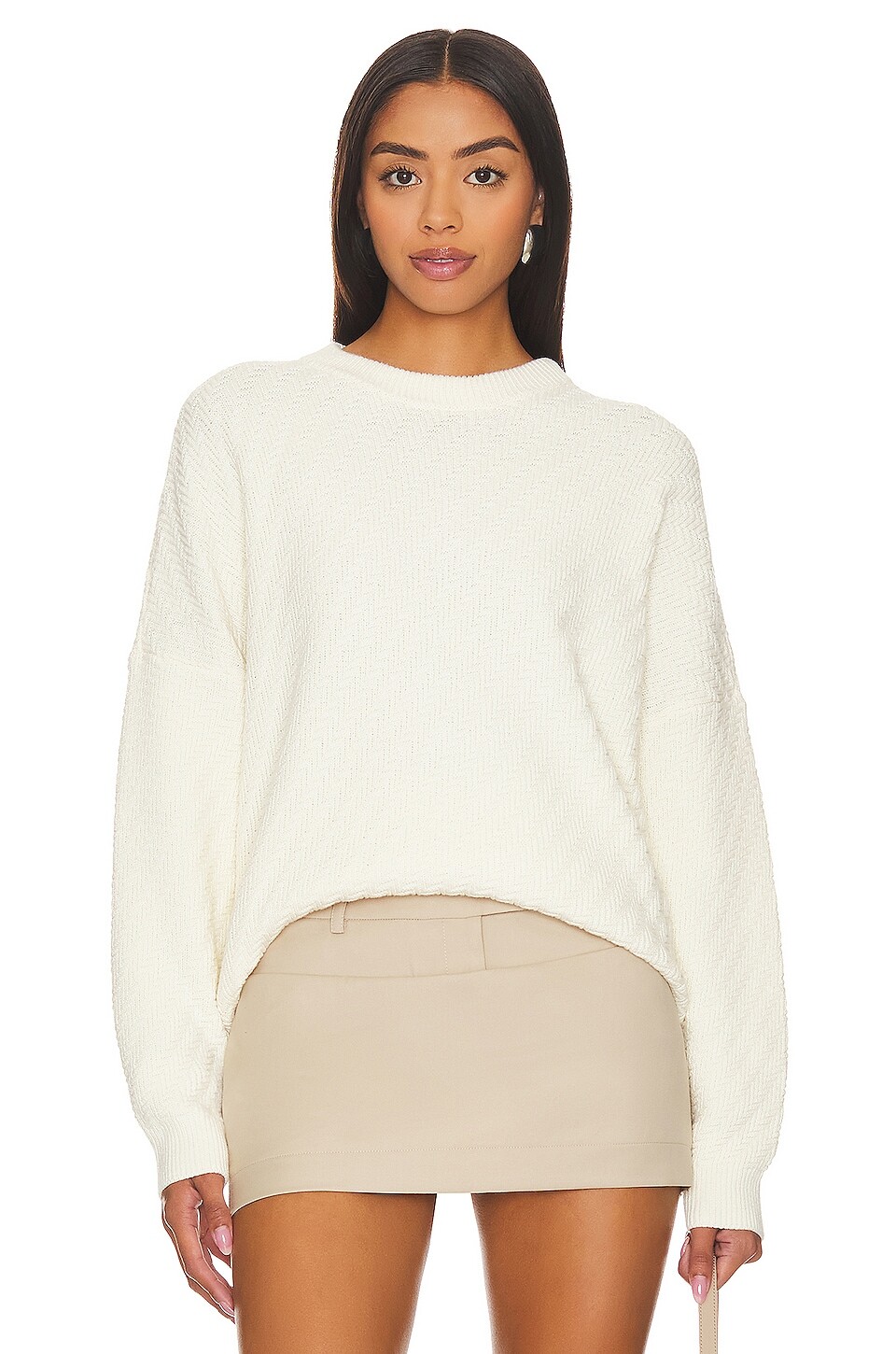 

Свитер Show Me Your Mumu Crosby, цвет White Textured Knit