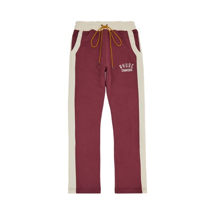 

Спортивные брюки Rhude Chamonix Sweatpant, цвет Maroon/Off White