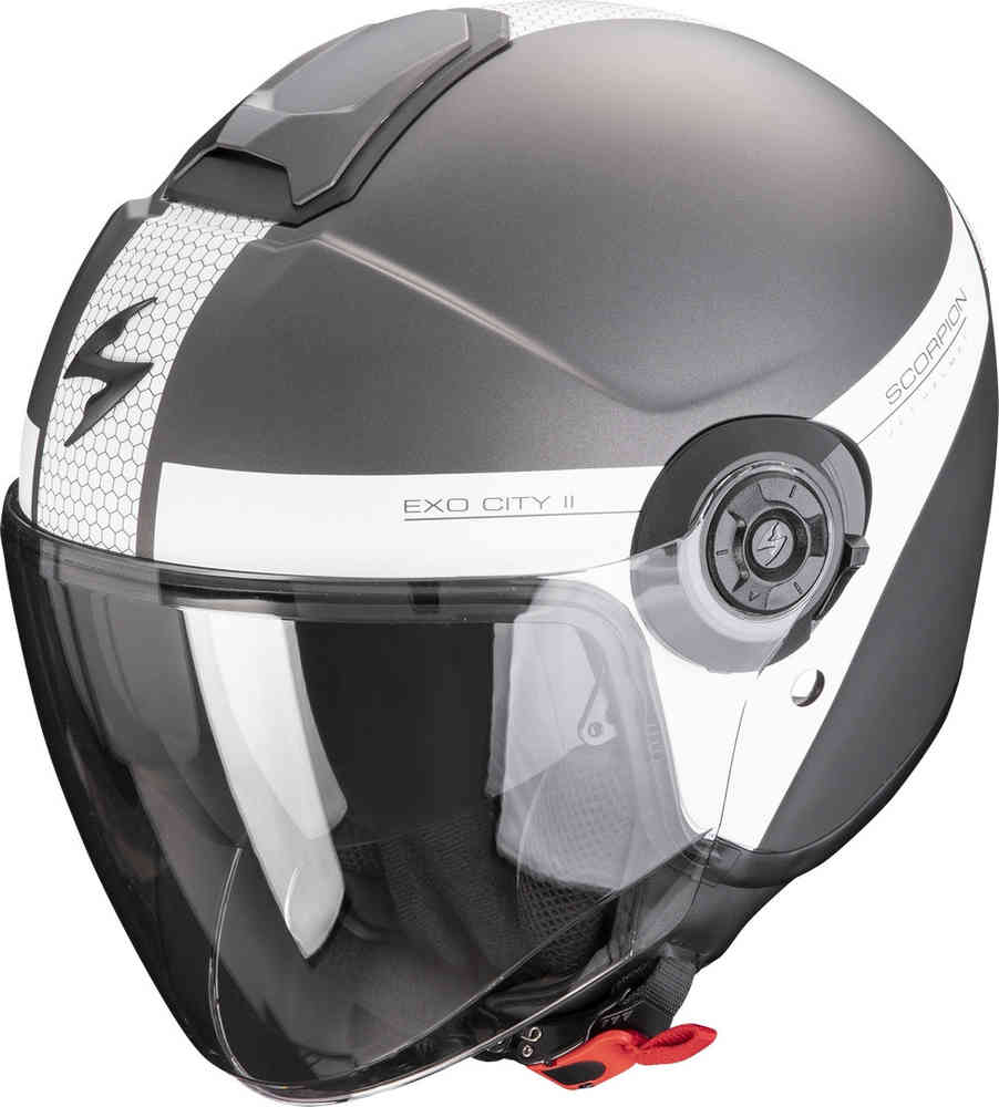 Короткий реактивный шлем Exo-City II Scorpion, серый мэтт city 17 k 5 реактивный козырек agv иридий синий
