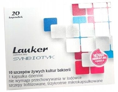 

Lauker Пробиотик Синбиотик, 20 капсул. Inna marka