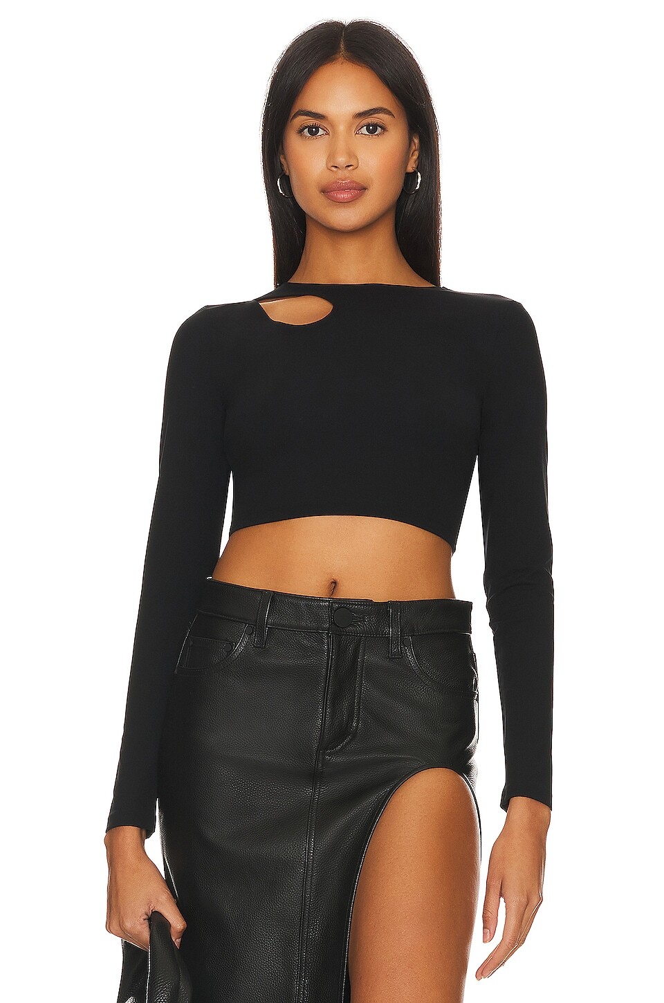 

Топ Wolford Warm Up Long Sleeves, черный