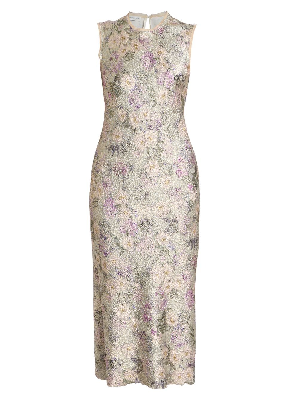

Жаккардовое платье-миди с цветочным принтом Dries Van Noten, мятный, Зеленый