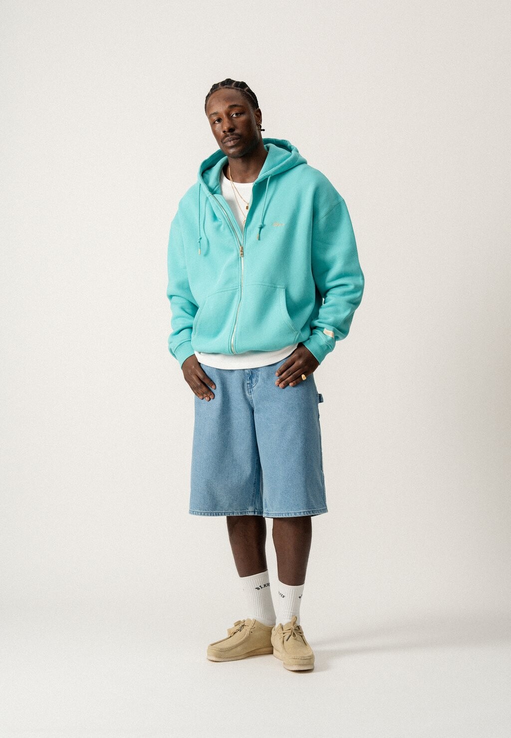 

Толстовка SCRIPT ZIP UNISEX BLKVIS, бирюзовый