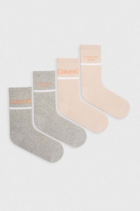 

4 упаковки носков Calvin Klein Jeans, оранжевый