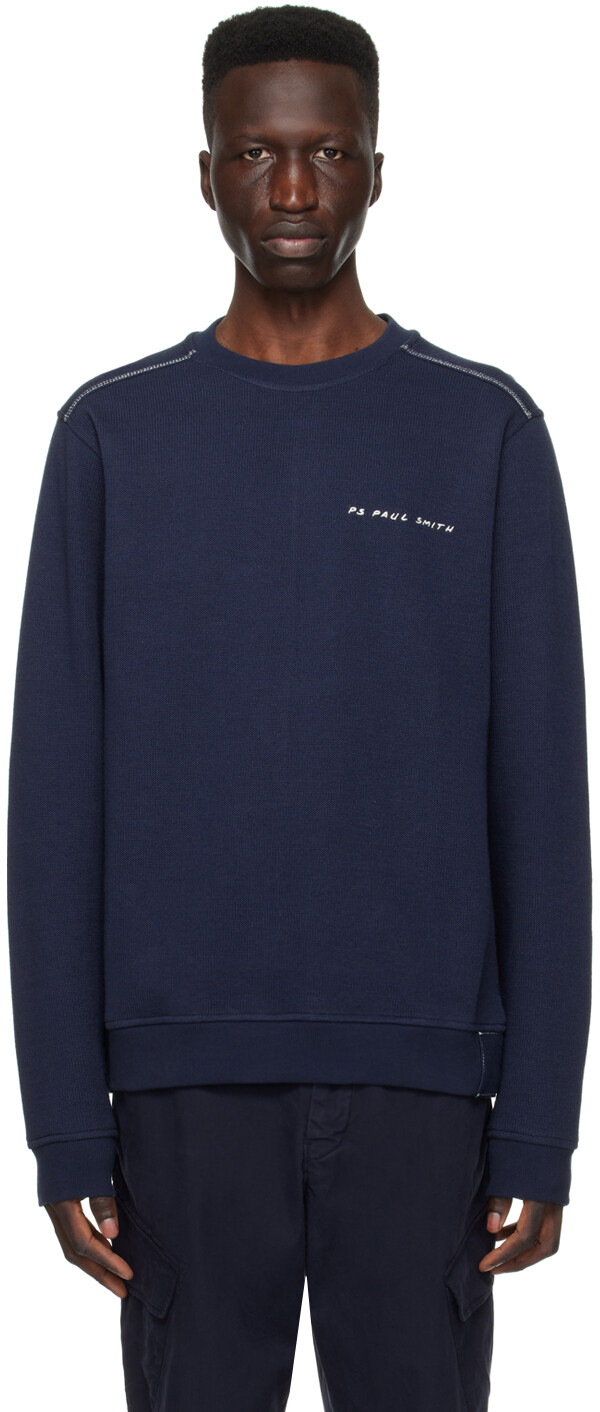 

Темно-синий свитер с вышивкой Ps By Paul Smith