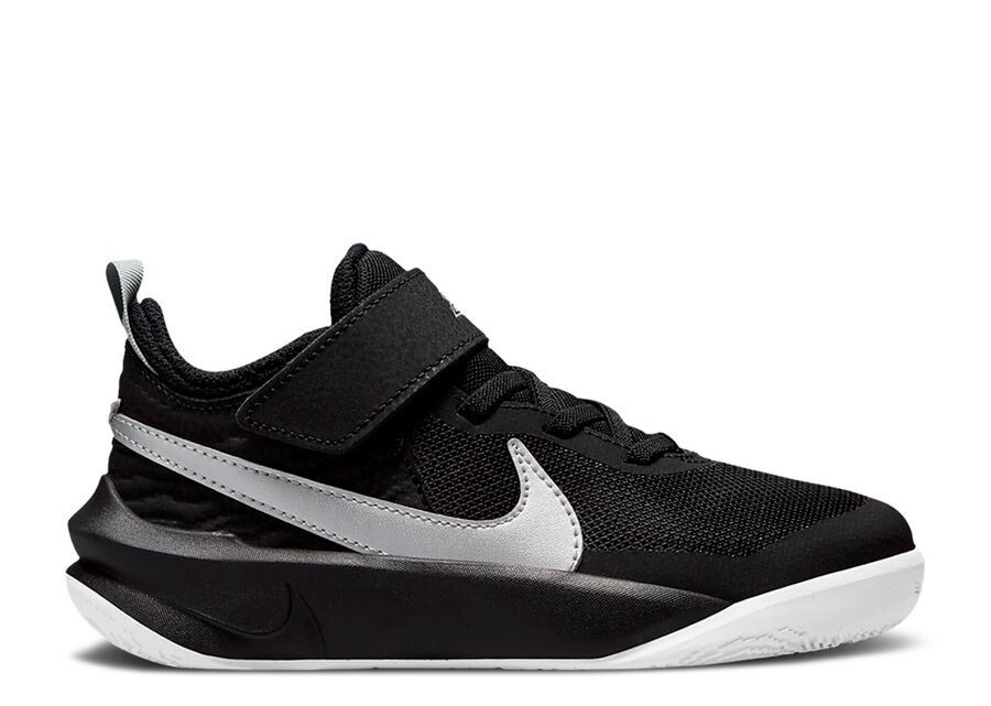 

Кроссовки Nike Team Hustle D10 Ps 'Black Metallic Silver', черный