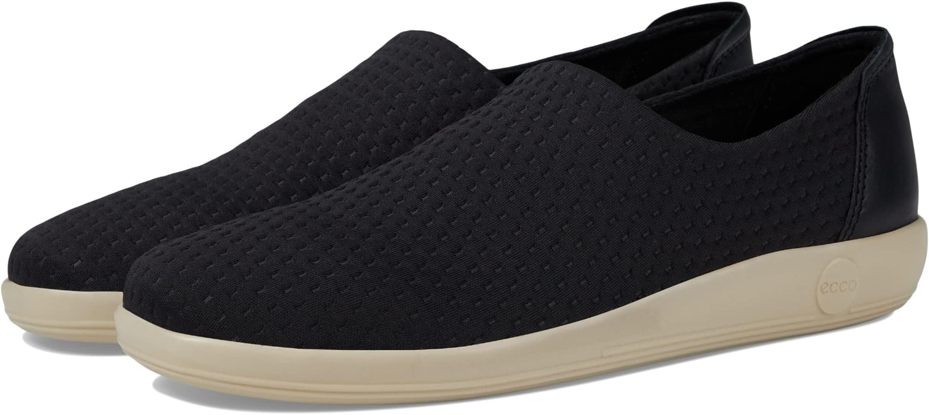 Кроссовки Soft 2.0 Slip-On Sneaker ECCO, цвет Black/Black