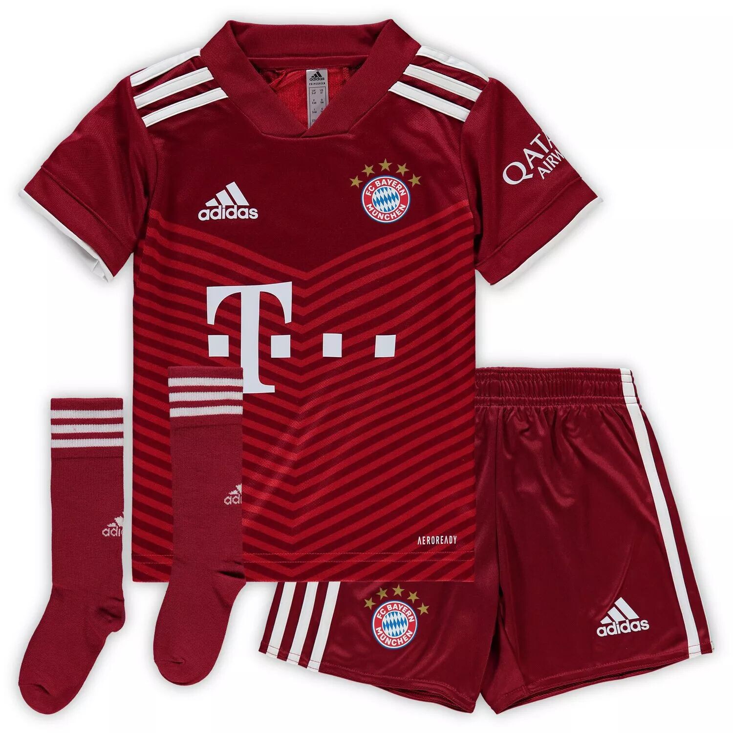 

Домашняя копия комплекта Adidas Red Bayern Мюнхен 2021/22 для малышей adidas