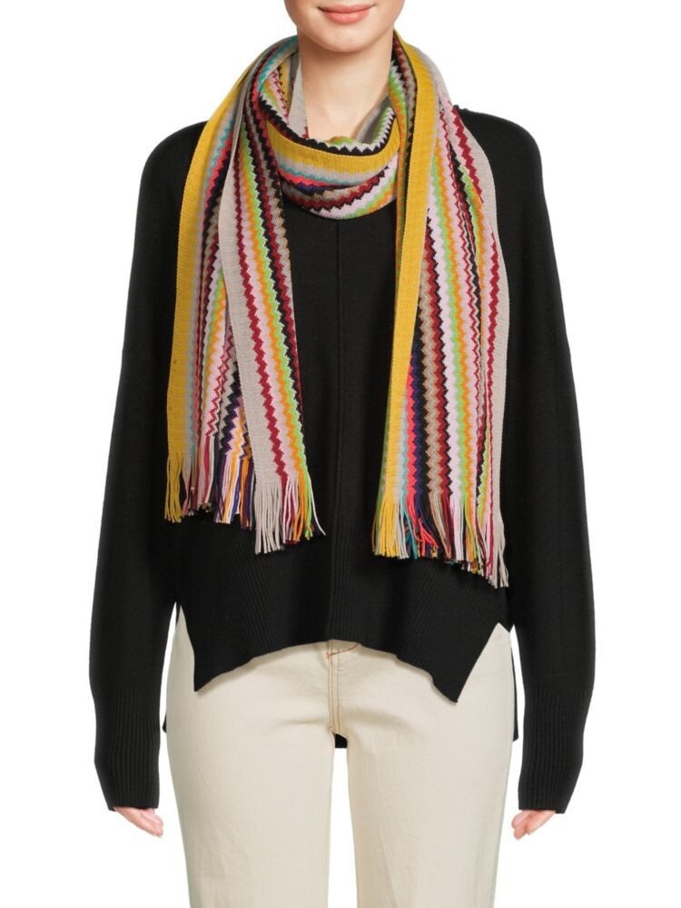

Шарф из смесовой шерсти с шевроном Missoni, цвет Yellow Multicolor