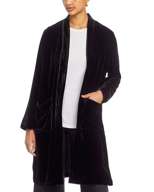 

Бархатный длинный жакет Eileen Fisher, цвет Black