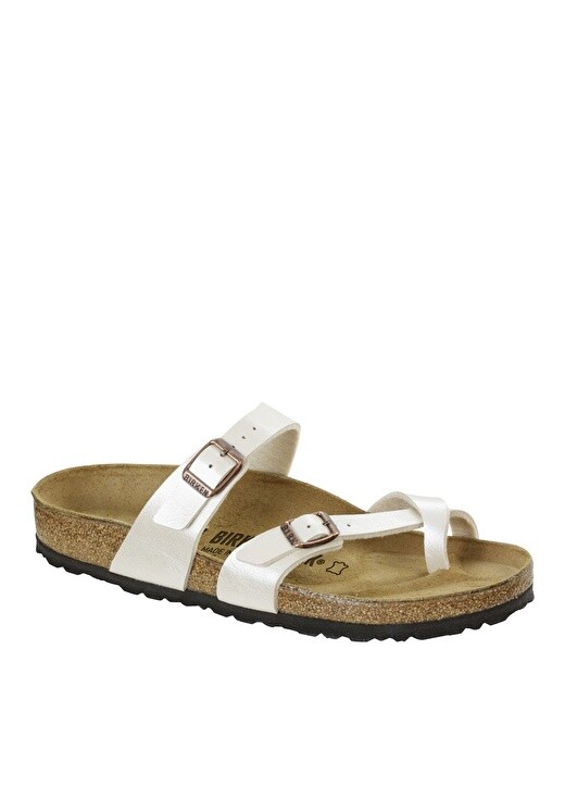 

Белые женские тапочки Birkenstock