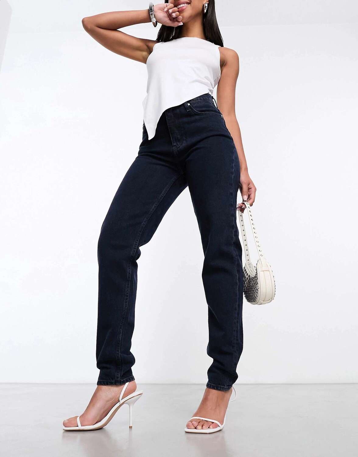 

Джинсы для мамы Calvin Klein Jeans темного денима