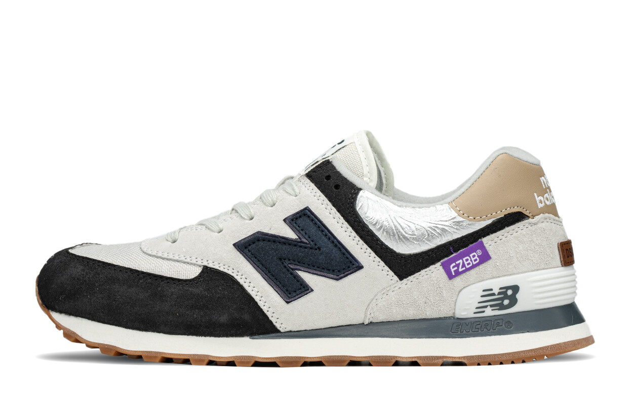 

Кроссовки NB 574+ унисекс с низким верхом серые/синие New Balance
