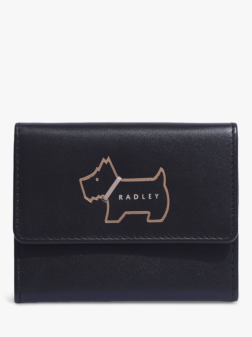 

Кожаный кошелек Radley Heritage Dog с контуром, складывающийся втрое, черный