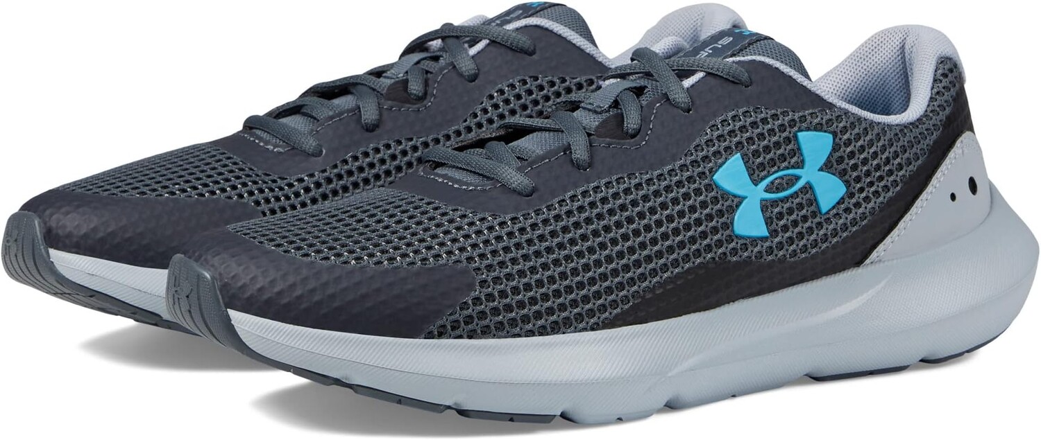 

Кроссовки Surge 3 Under Armour, цвет Pitch Gray/Mod Gray/Blue Surf