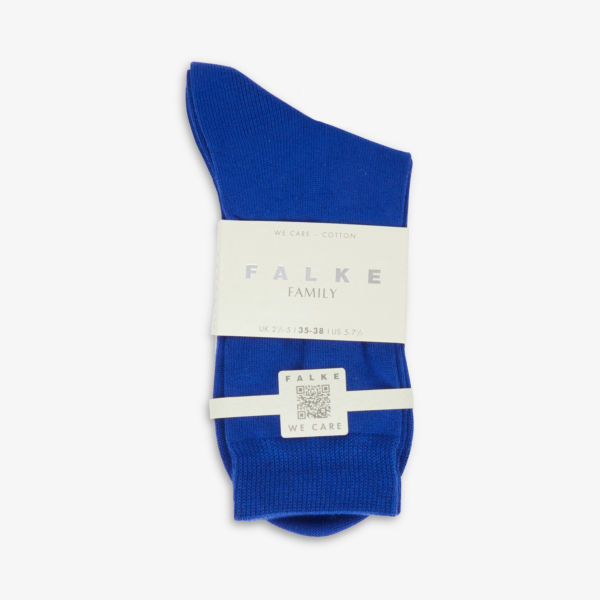 Носки из смесового хлопка стрейч с семейным фирменным принтом Falke, цвет 6065 imperial носки из смесового хлопка стрейч с семейным фирменным принтом falke синий