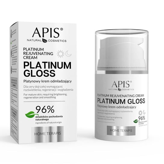 

Платиновый омолаживающий крем для лица, 50мл Apis Platinum Gloss