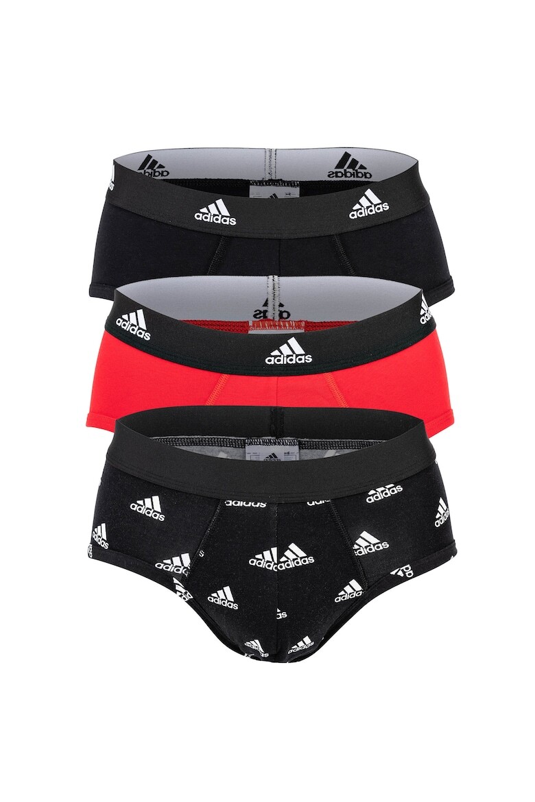 

Трусики с логотипом на талии - 3 пары Adidas, красный