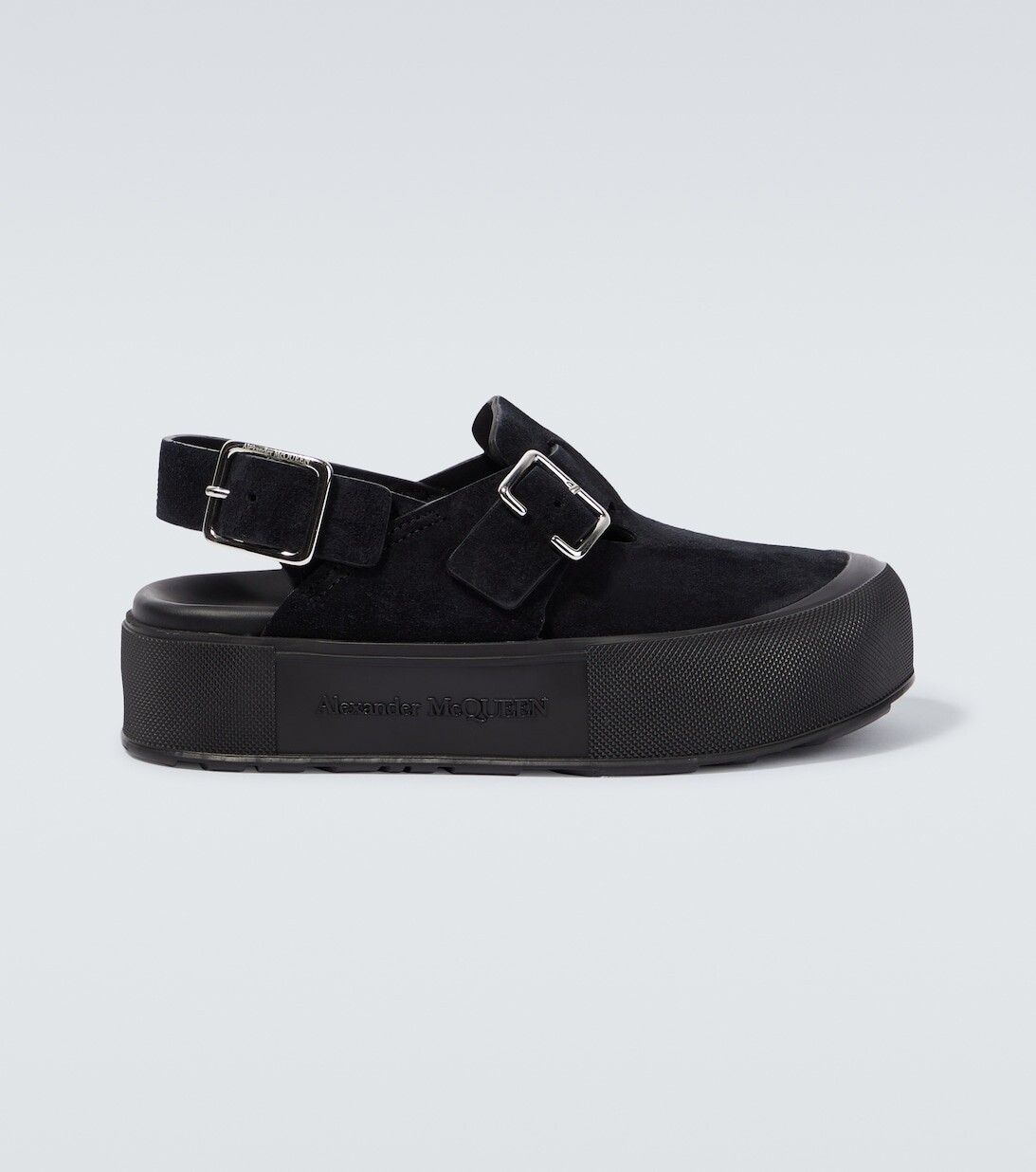 

Замшевые сандалии Mount Slick Alexander McQueen, черный
