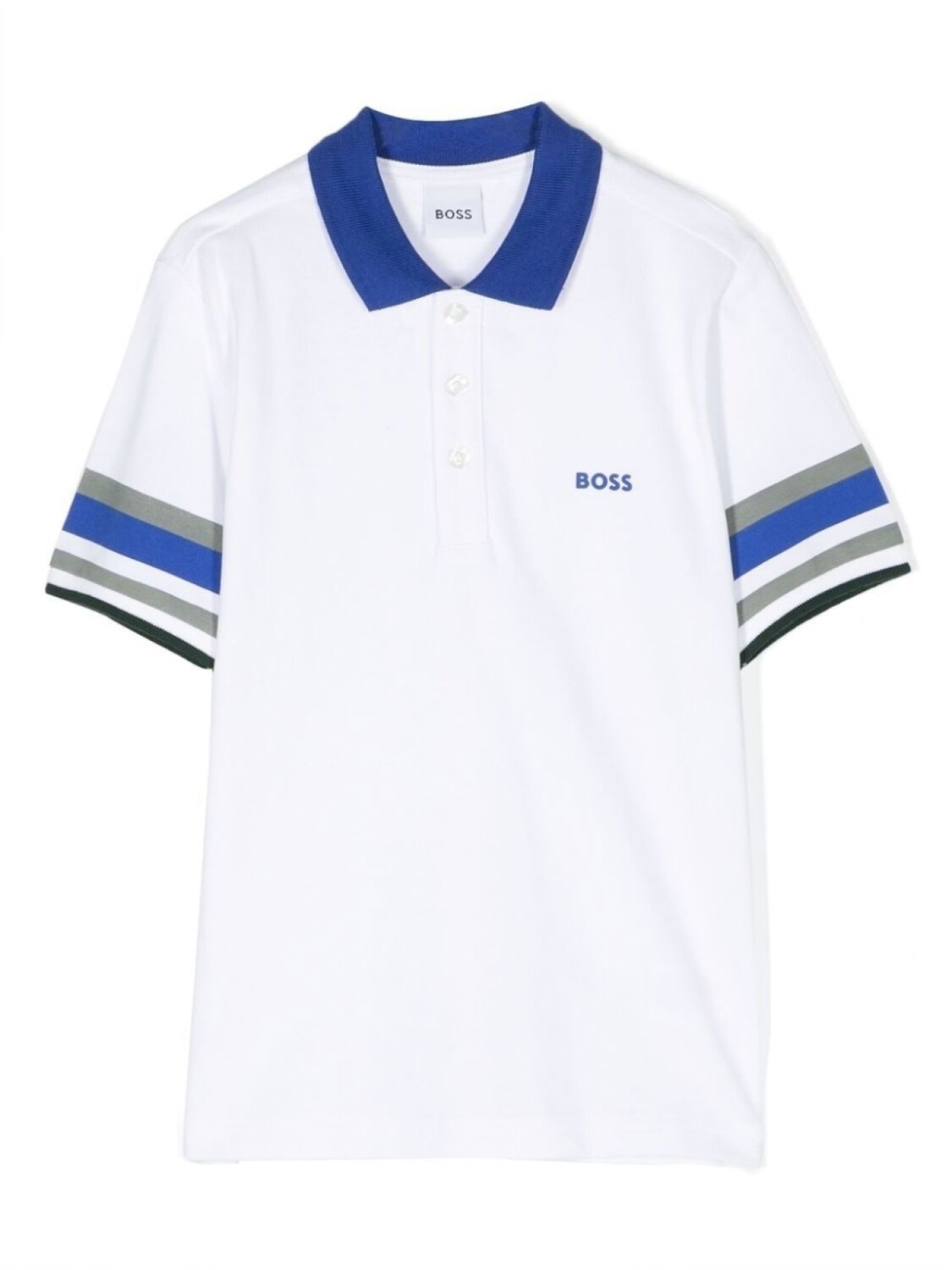

BOSS Kidswear рубашка поло с короткими рукавами, белый