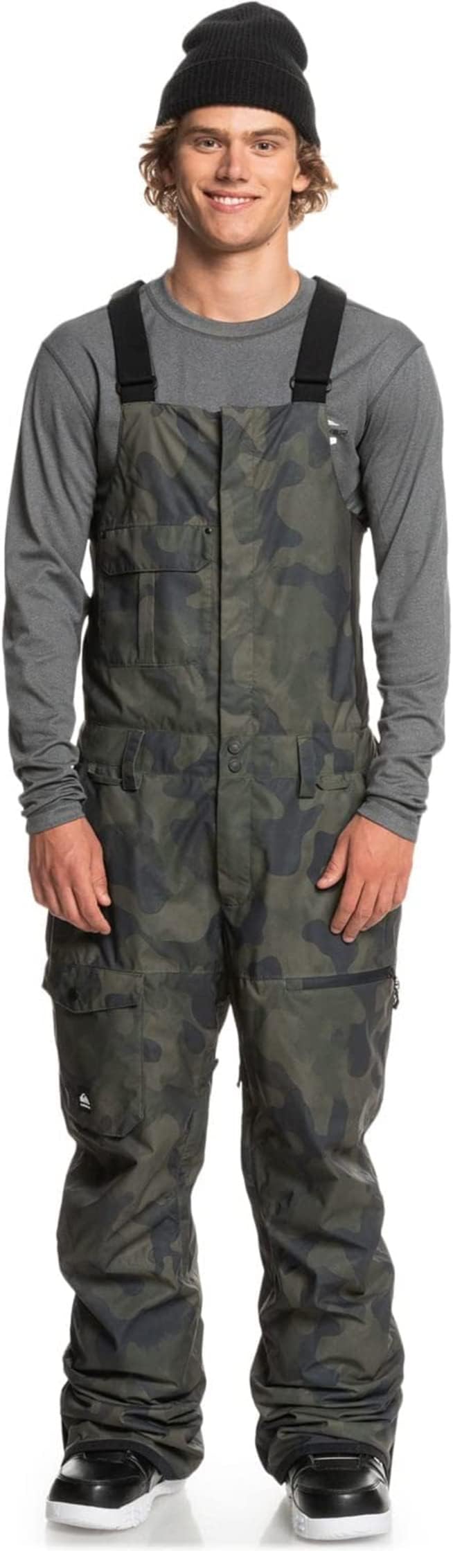 

Брюки Utility Bib Quiksilver, цвет True Black Fade Out Camo