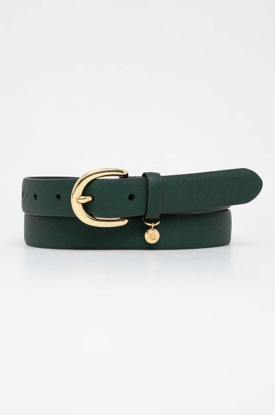 

Кожаный ремень Lauren Ralph Lauren, зеленый