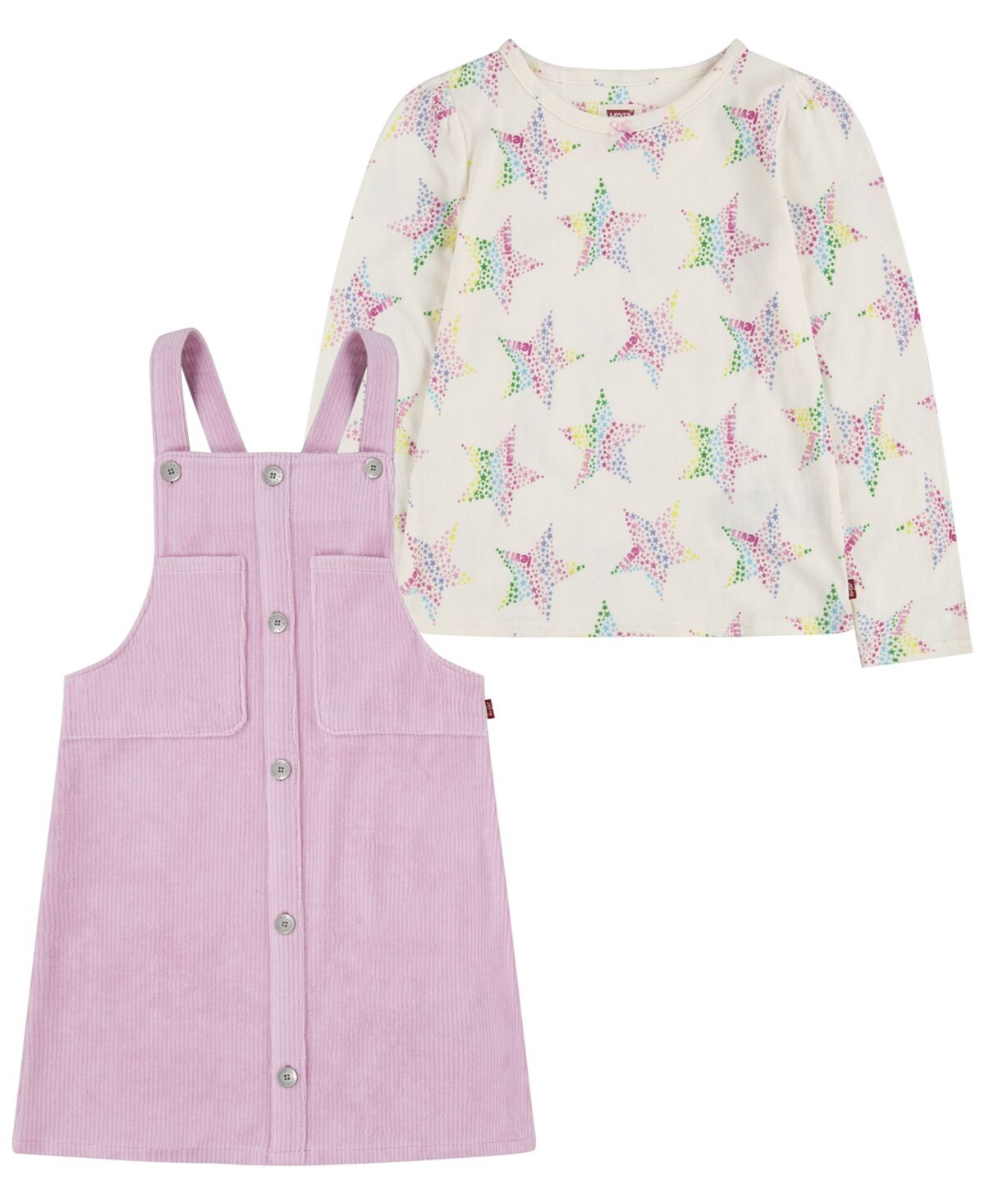 

Футболка и юбка Little Girls Star, комплект из 2 предметов Levi's