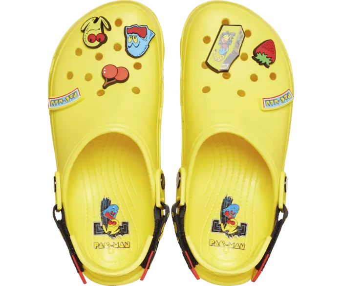 

Универсальные сабо Pac-Man Crocs женские, цвет Lemon