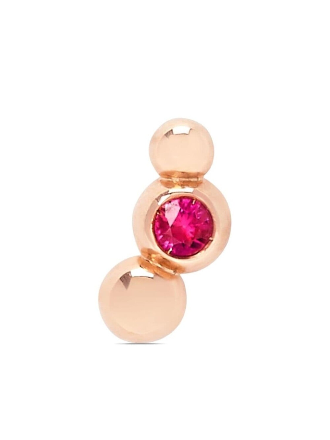 

Серьга Bollicine из розового золота с рубином Dodo, золотой