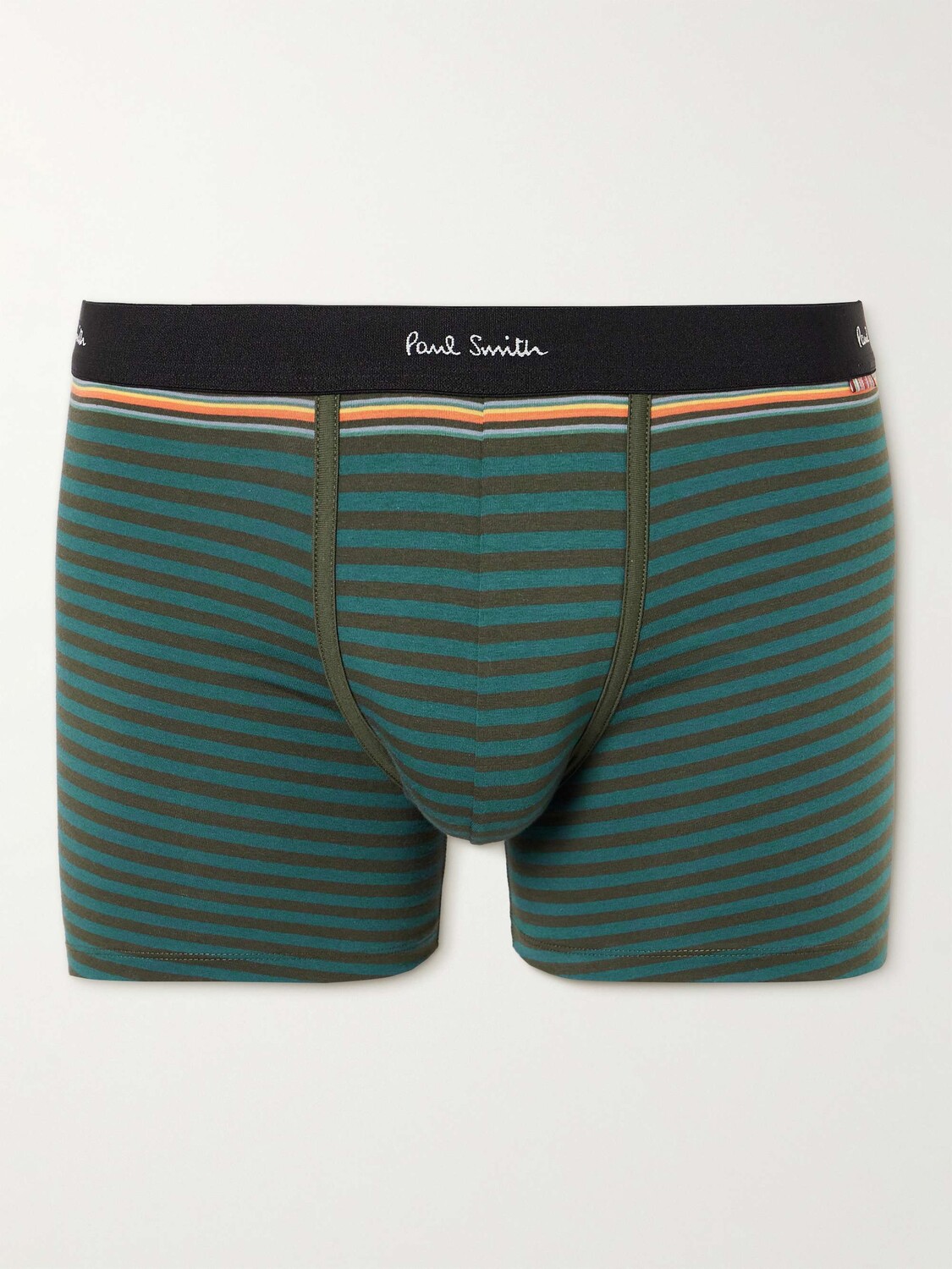 

Длинные трусы-боксеры в полоску из эластичного хлопка PAUL SMITH, зеленый