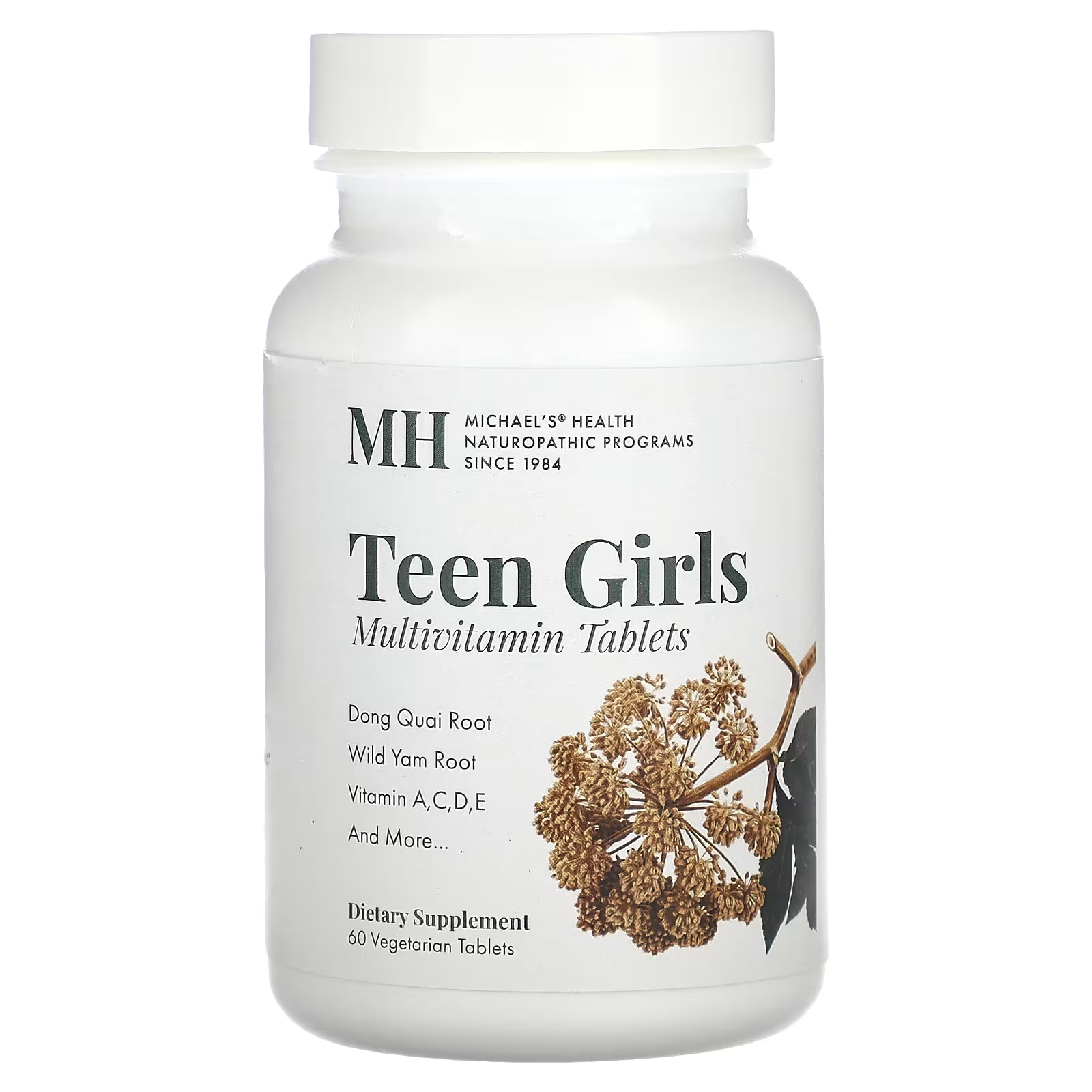 Мультивитамины Michael's Naturopathic для девочек-подростков, 60 вегетарианских таблеток