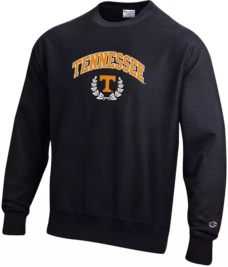 

Мужской черный пуловер с круглым вырезом Champion Tennessee Volunteers обратного переплетения