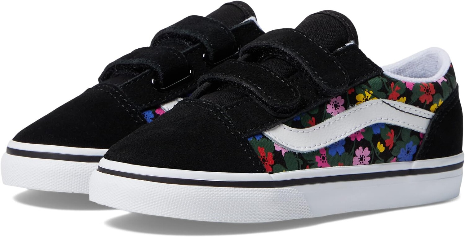 

Кроссовки Old Skool V Vans, цвет Floral Black/White