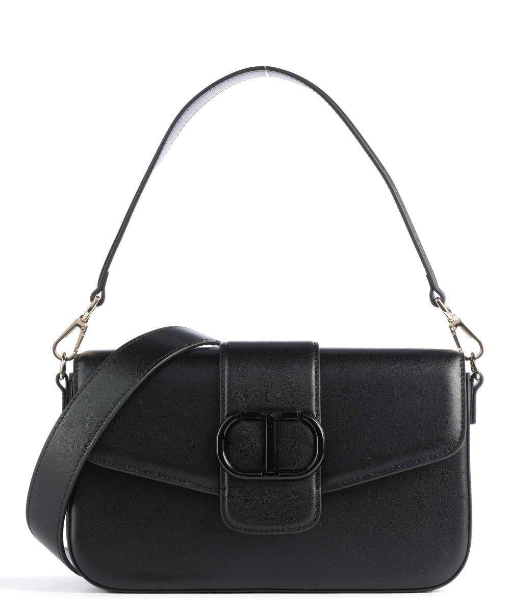 

Сумка через плечо Amie Leather из мягкой яловой кожи Twinset, черный