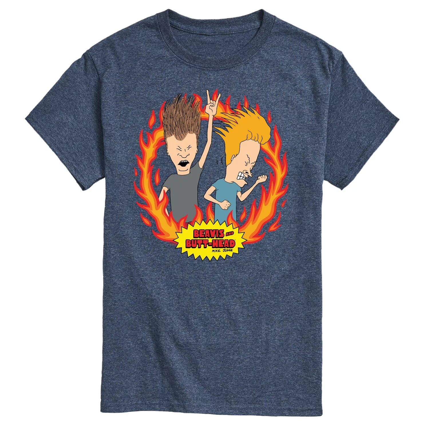 

Мужская футболка Beavis And Butthead Rock Flames Licensed Character