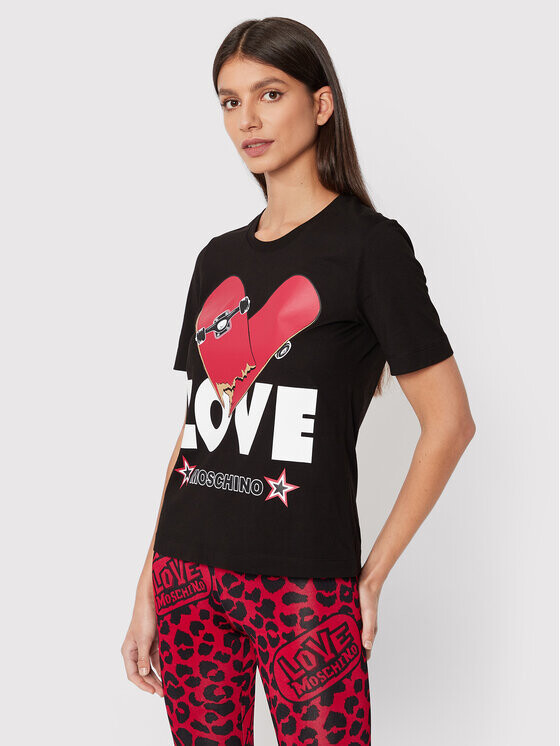 

Футболка стандартного кроя Love Moschino, черный