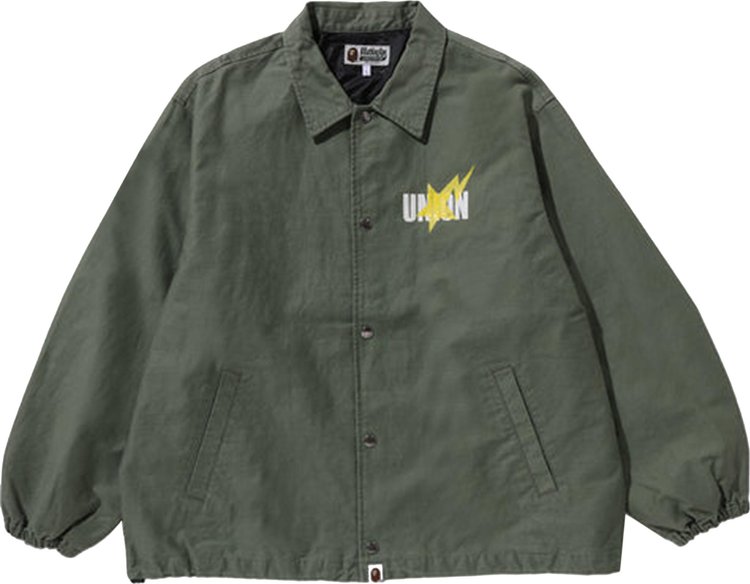 Куртка BAPE x Union Pigment Dyed Coach 'Olive Drab', зеленый футболка neighborhood pigment dyed цвет olive drab