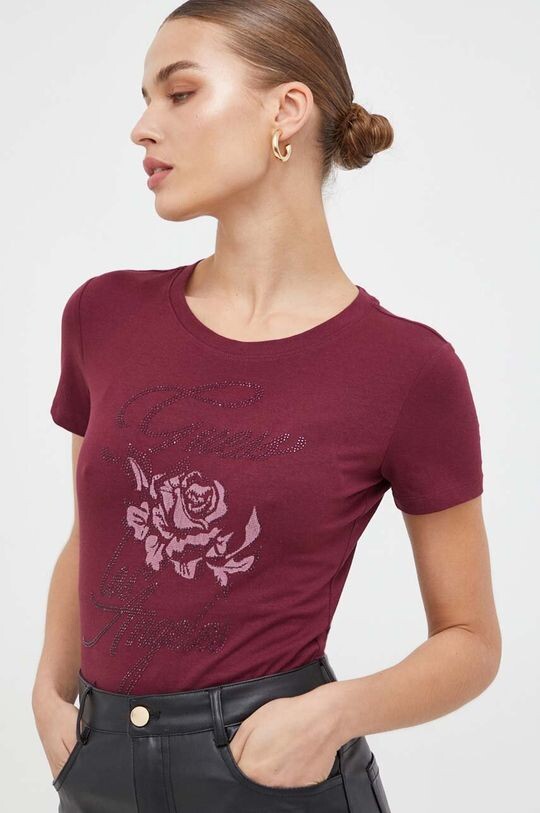 

Футболка Guess, бордовый, Красный