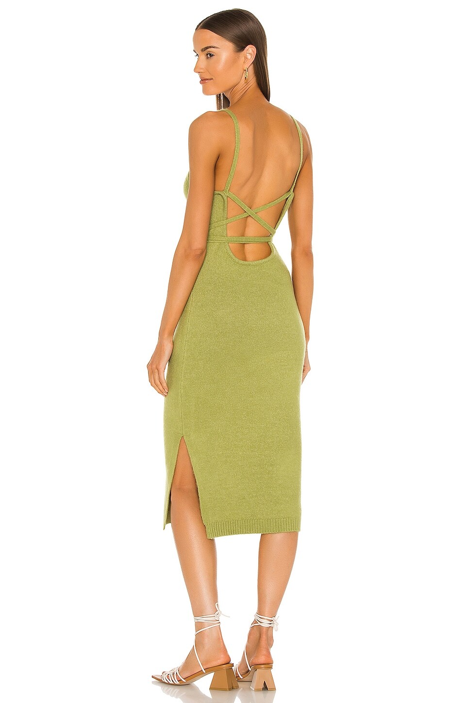 

Платье Line & Dot Megan Wrap, цвет Chartreuse