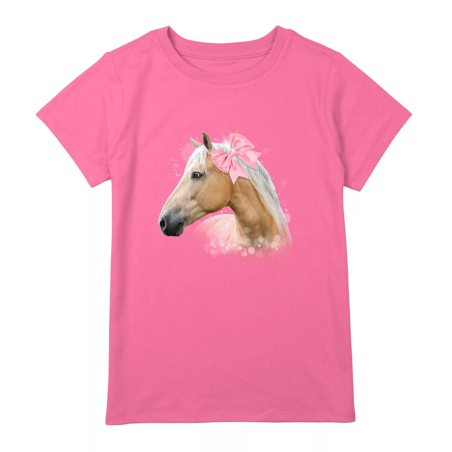

Футболка Kawaii Horse с бантом для девочек 7–16 лет Unbranded
